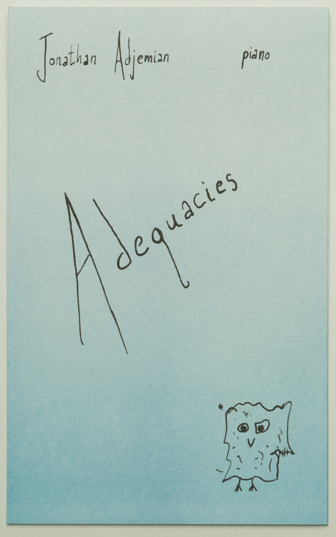 Jonathan Adjemian - Adequacies